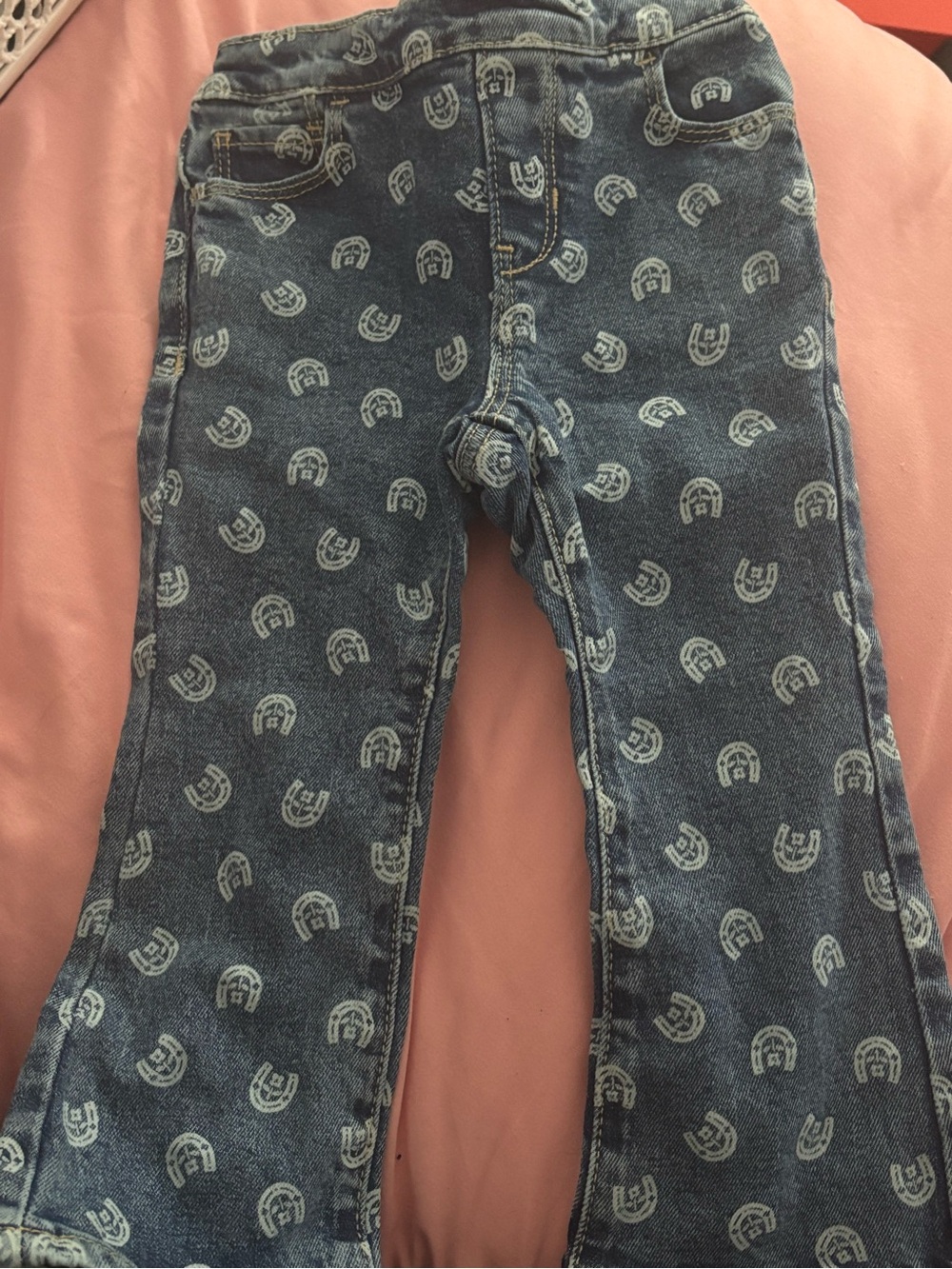 Old Navy Blue Printed Flare Jeans 2t